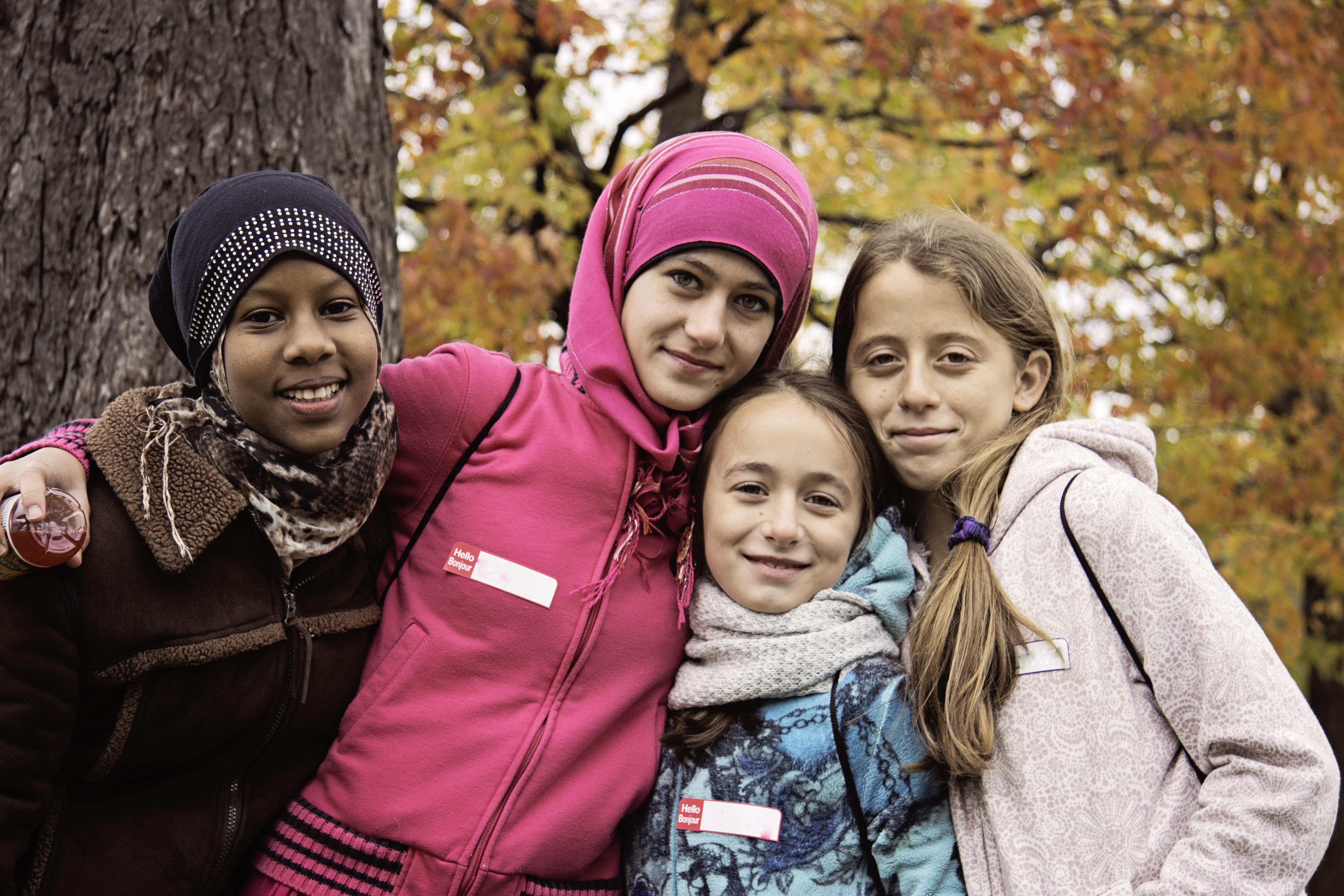 Group of newcomer youth