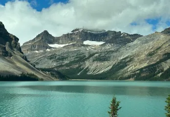 Mountains and lake
