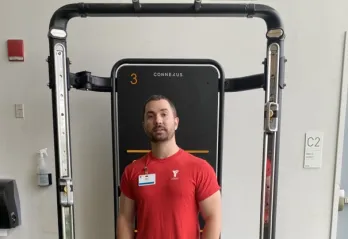 Mike at the gym