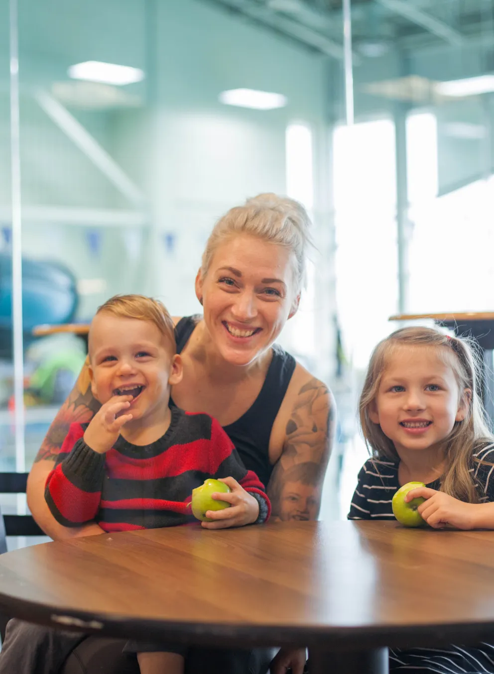 Family at Branch