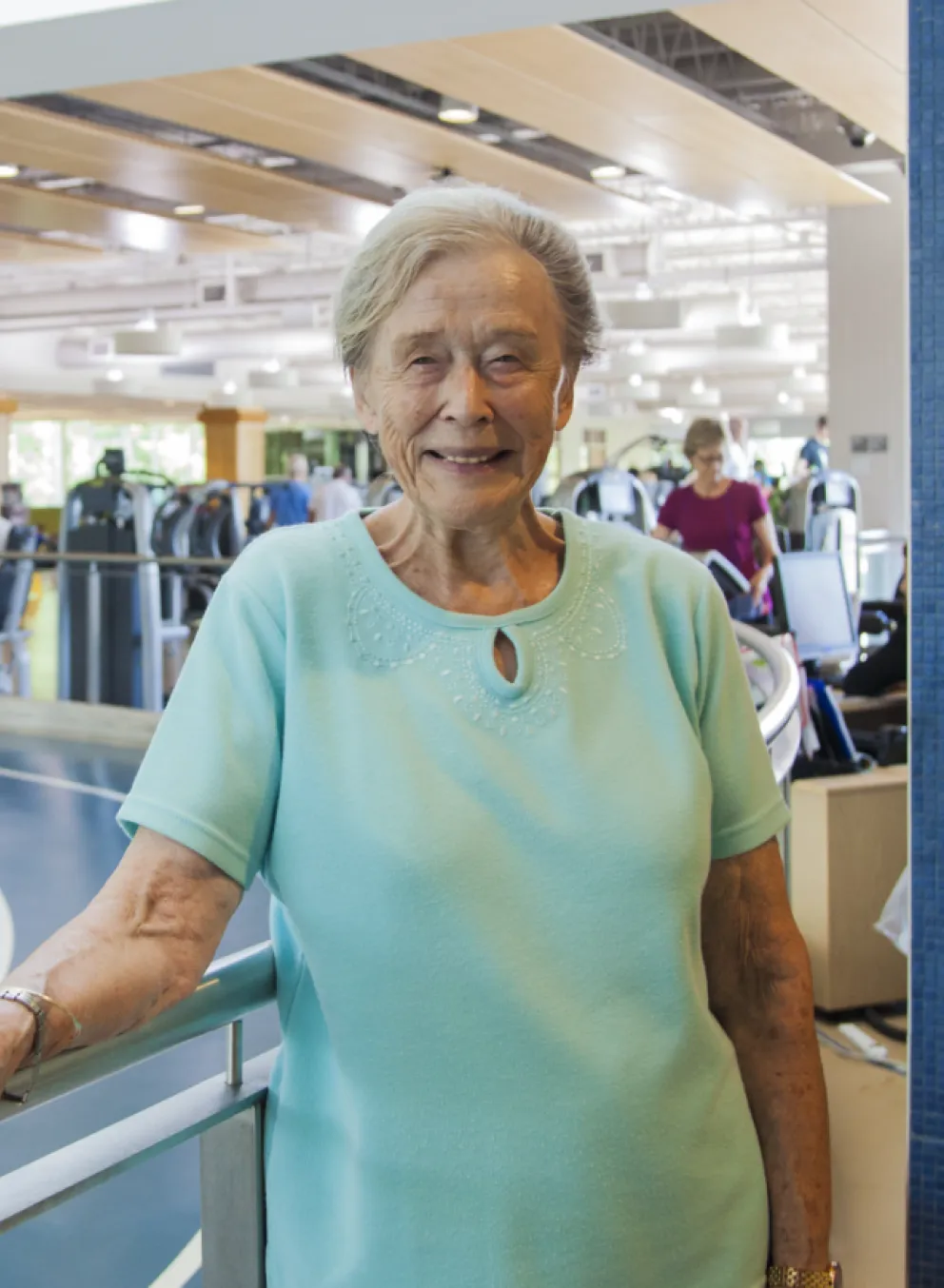 senior in fitness area