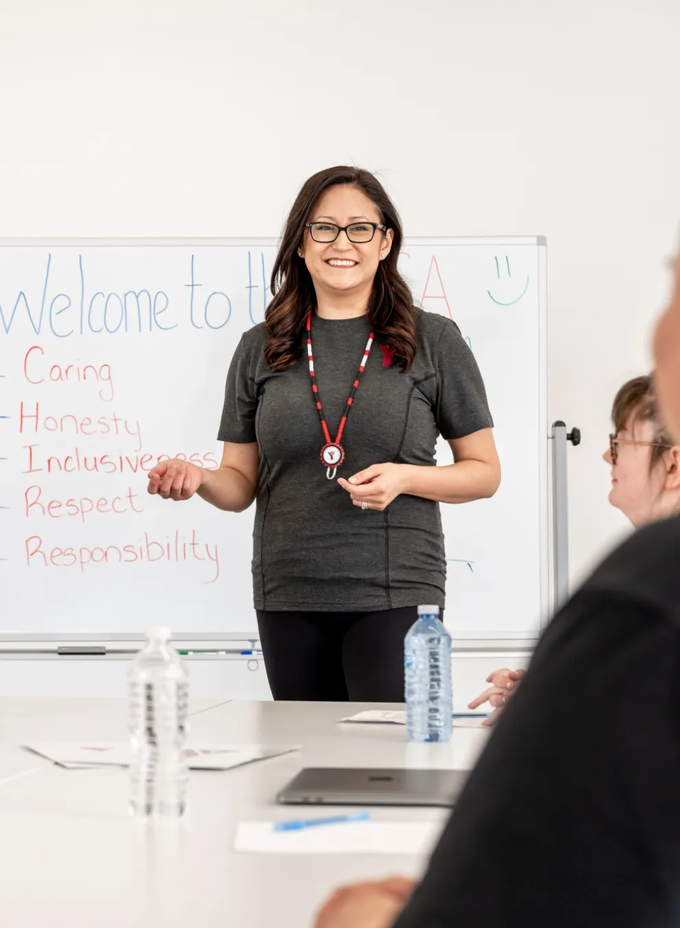 Y Staff teaching class