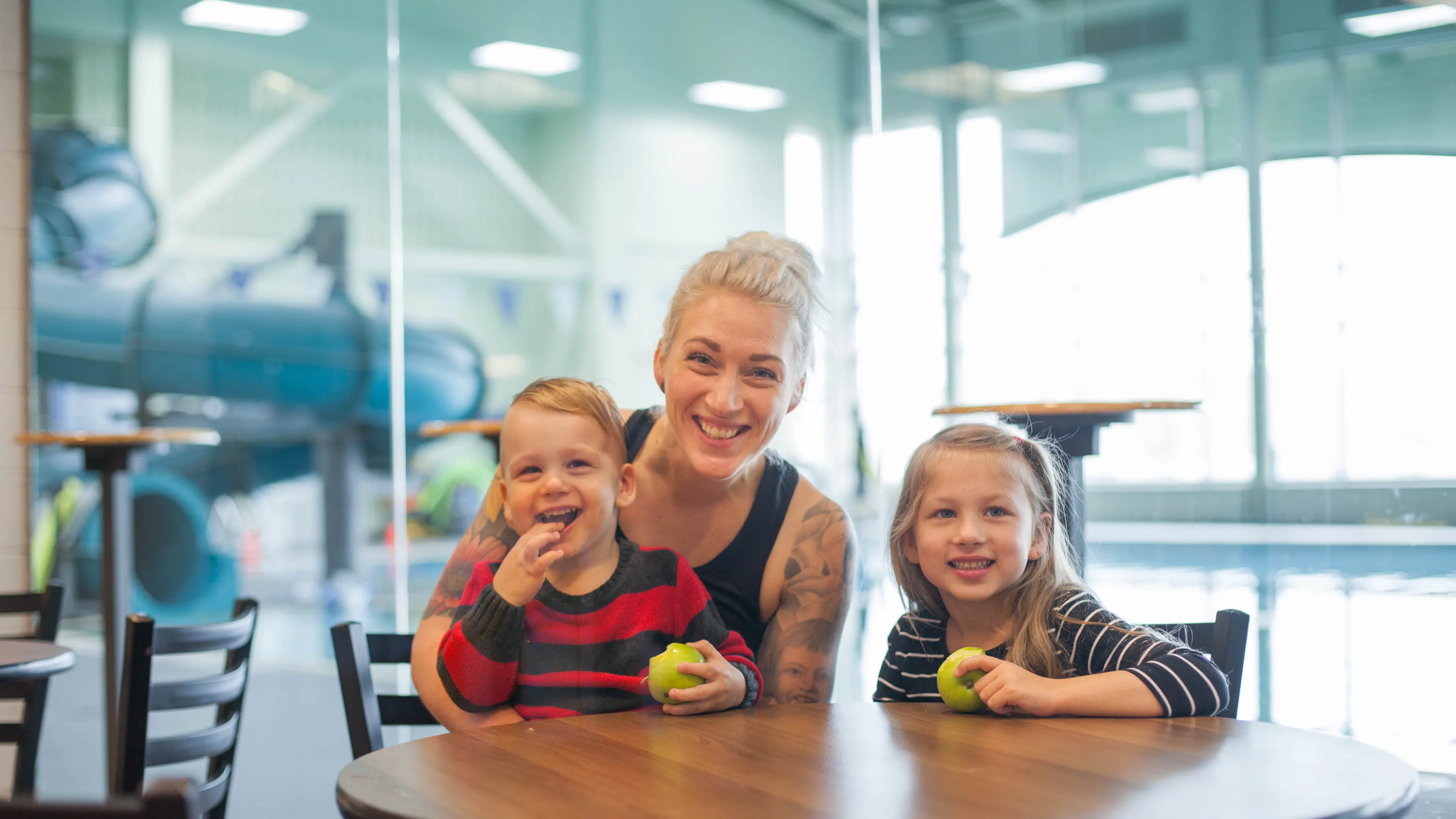 Family at Branch
