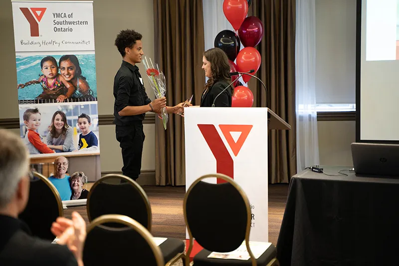 Award presentation at the 2019 Annual Community Gathering