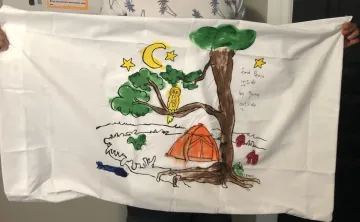 Camp artwork made with YLCC Camp kits.