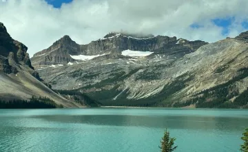 Mountains and lake